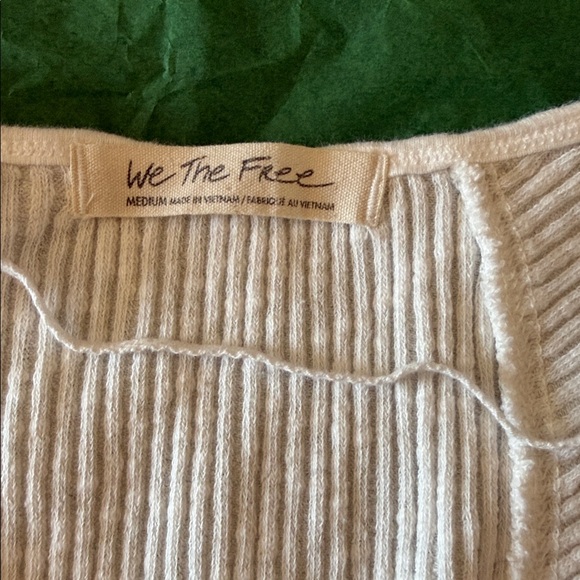 We The Free White Ribbed Square-Neck Tank - Picture 2 of 2